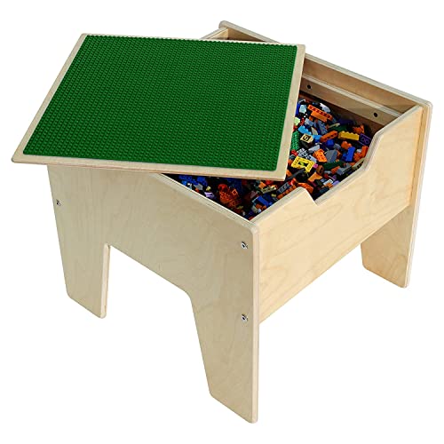 Contender C991300-G 2-N-1 Activity Table With Green Lego Compatible Top - Rta #TOP2