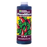 General Hydroponics FloraMicro 5-0-1, Use with FloraBloom & FloraGro For A Tailor-Made Nutrient Mix Ideal for Hydroponics, 1-Quart