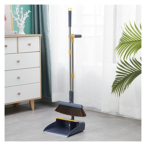 TOPOB Juego de barrido magnético para el hogar, escoba plegable, combinación de recogedor (Color: Mochalan)