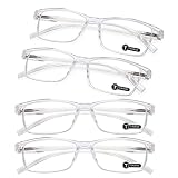 TERAISE Anti- UV Reading Glasses 4 Pairs Blue Light Blocking Reader Womens Mens (1.50X)