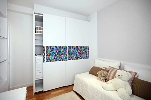 Pegatina para muebles que disimula imperfecciones con ilusión retro 3D 7