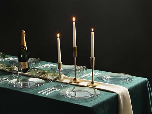 360 Count Plastic Silverware Set, 180 Forks, 180 Spoons, Heavy Duty BPA Free Disposable Cutlery Set, Premium Clear Plasticware for Party Supplies - Image 3