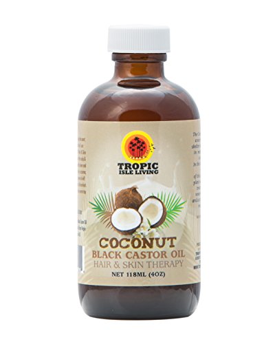 Tropic Isle Living Coconut Jamaican Black Castor Oil 4 oz - Glass