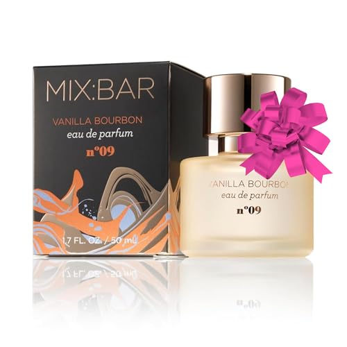 MIX:BAR Perfume for Women - Vanilla Bourbon Fragrance - Eau de Parfum Spray - Notes of Sandalwood, Vanilla Bean, Jasmin, Bergamot, 1.7oz