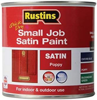 RUSTINS SPPOW250 250 ml QD Small Job Satin Paint - Poppy