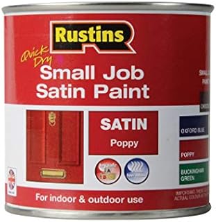 RUSTINS SPPOW250 250 ml QD Small Job Satin Paint - Poppy
