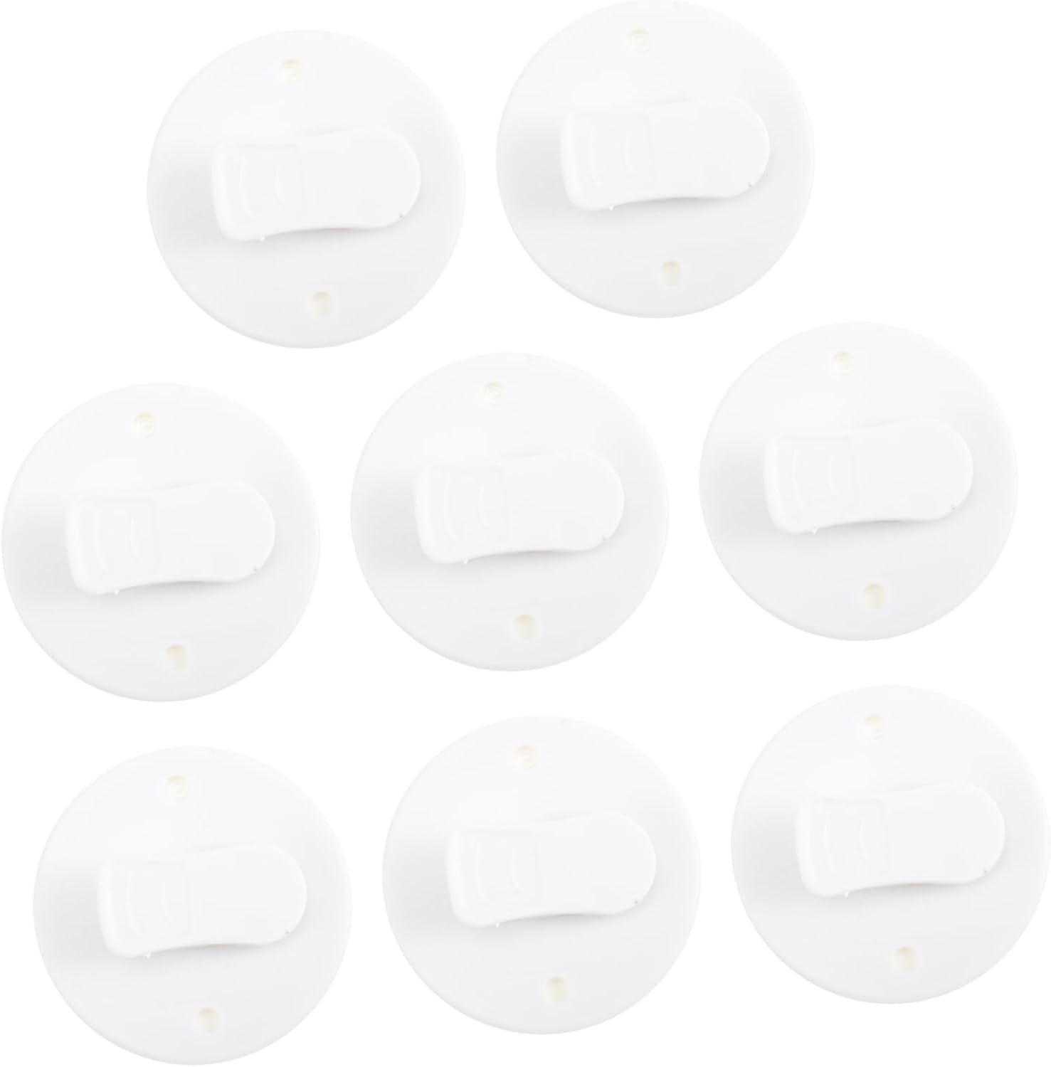 SHOWERORO 8pcs Wall Adhesive Curtain Clips Windproof Shower Splashes Guard Clips for Bathroom Lightweight and Easy to Install Prevent Water Escape