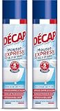 Décap | Mousse express Salle de Bain | Baignoire, Douche, Lavabo, Robinetterie, Carrelage | Action rapide en 5 minutes | Efficace contre le calcaire | Fabriqué en France | Aérosol 600mL (Lot de 2)