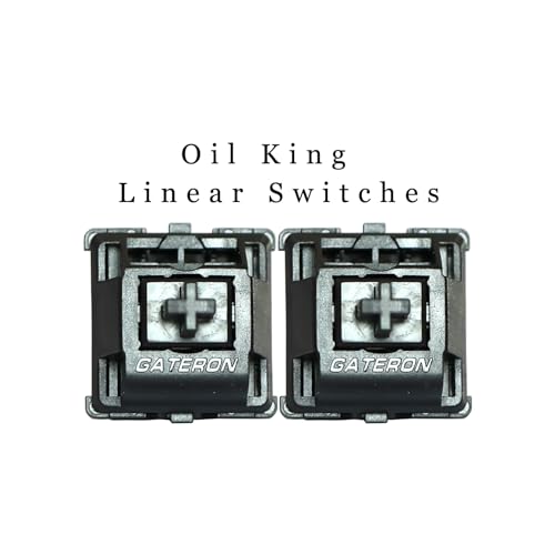 Gateron Oil King Switches for Mechanical Keyboard Linear Switches for MX Gaming Keyboard Pre Lubed 5 Pins Keyboard Switches 110pcs