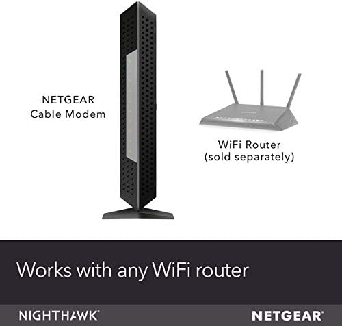 NETGEAR Nighthawk Cable Modem with Voice (CM1150) - Certified for Xfinity by Comcast Internet & Voice Plans Up to 800Mbps | 2 Phone lines | 4 x 1G Ethernet ports | DOCSIS 3.1
