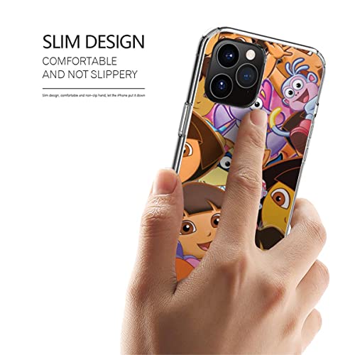 Phone Case Cover Compatible With Iphone Samsung Dora 13 The 7 Explorer X Collage Xr 8 11 12 Pro Max Se 2020 14 Waterproof Scratch Accessories Transparent #TOP1