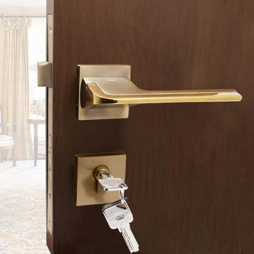 Image of Volo Luxury Series Mortise Door Lock | Bedroom Door Lock with Brass Cylinder and Brass Lock Body with Brass Keys for Home /Hotels /Office. (Model no 2245) (Main Door Mortise Set)