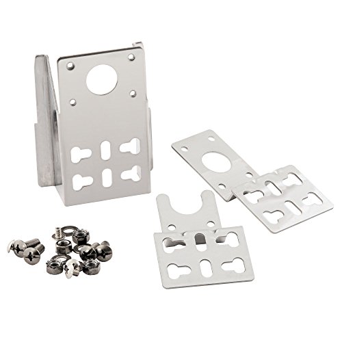 BBQ-Toro Universal Edelstahl Halter Set für Grillspieß Motor | Grillmotor Halterung für Drehspieß, Schweinegrill, Rotisserie | Grillzubehör für Gasgrill, Motorhalterung