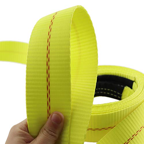 Large auto Parts Trailer Winch Replacement with 5cm Hook, Suitable for Large Vehicles, Boats, Motor Boats, Wave Slide, Towing, Heavy Equipment or Flat Belt(5M)