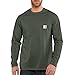 Carhartt Men's Force Cotton Long Sleeve T-Shirt, Moss, XX-Large