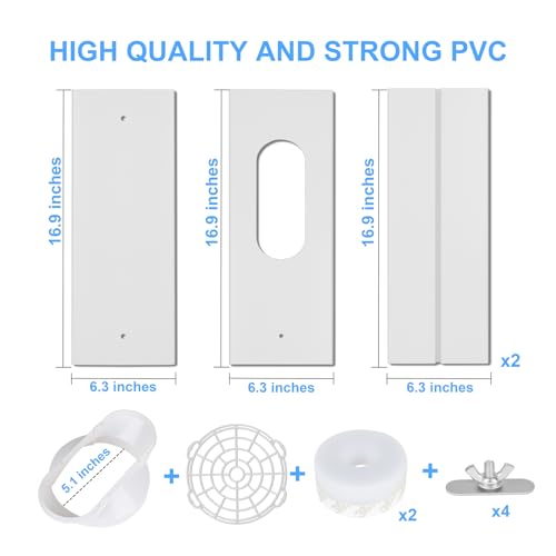 image for NWESTUN Portable AC Vent Kit, 2024 Upgrade with 2Pack 3m Window Seal, 