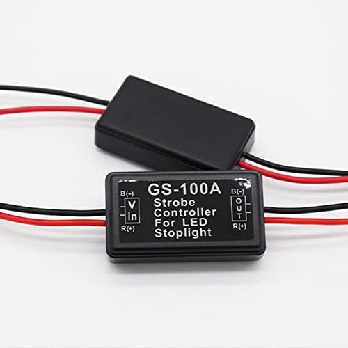 Vahinix 100A Car Headlight Controller Flasher Blinking Module For Led Brake Tail Stop Light-Black #TOP6