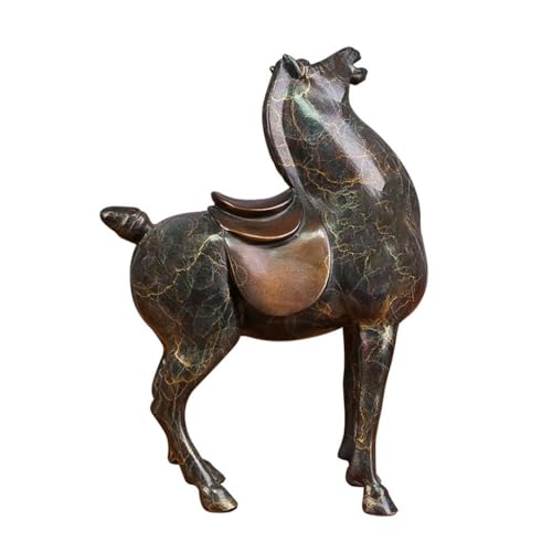 Sculpture de cheval en cuivre coloré pour centres de table de salon moderne