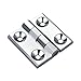 Thickened Zinc Alloy Hinge with Embedded Screws Industrial Machinery and Equipment 1Pcs(XG02-067-3-H8-2)