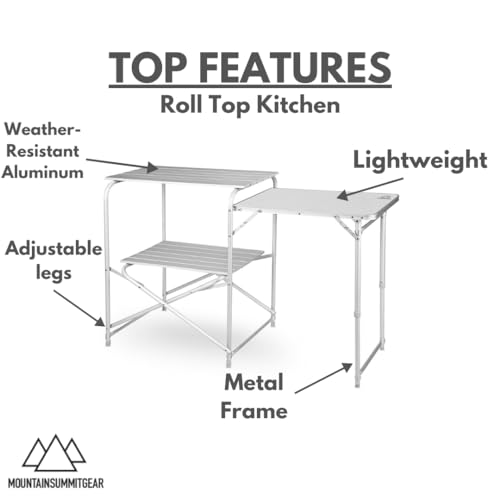 MOUNTAIN SUMMIT GEAR Cocina Portátil Plegable de Camping de Aluminio Resistente a la Intemperie Modelo MSG-RTK miniatura 4
