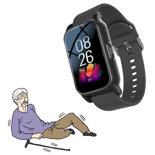 Smart Watch with Fall Detection for Seniors, GPS Watch with HD Vi...