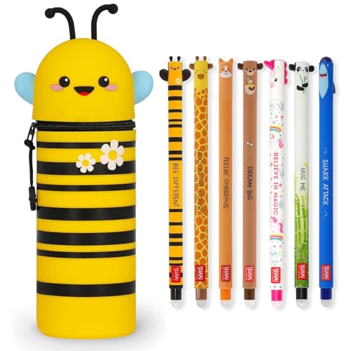 PILOT - Lot De 8 FriXion Ball Stick - Stylo Effaçable à Encre Thermosensible - Le FriXion Économique - 2 Noirs, 2 Bleus, 2 Rouges, 2 Verts - Pointe Moyenne