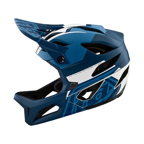 Troy Lee Designs Stage Adult Mountain Bike Downhill Enduro Helmet W/MIPS, Vector Blue, Medium/Large
