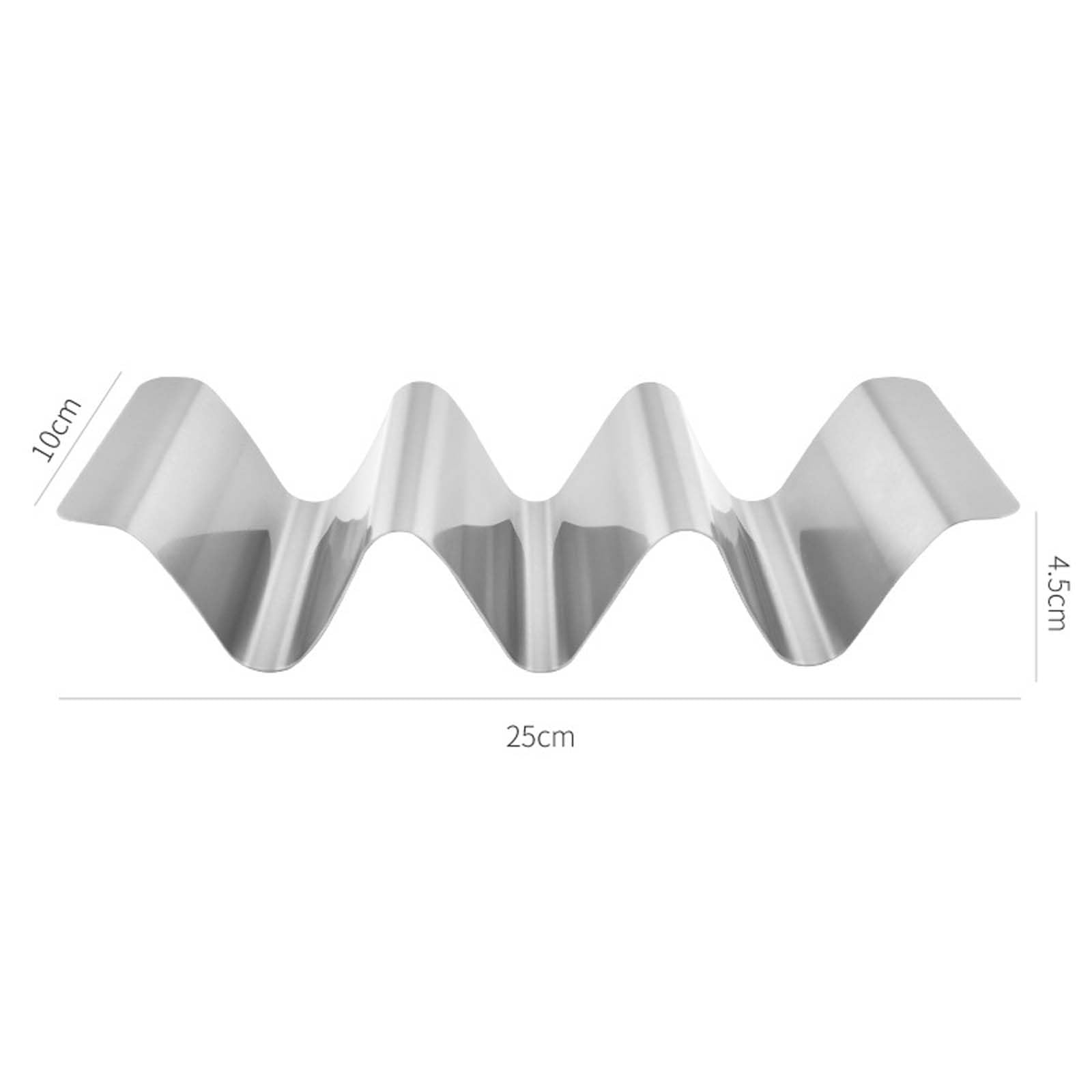 Support à Tacos En Acier Inoxydable Disnace - Lot De 2, Forme Vague Avec Poignées - Lave-Vaisselle Safe - Pour Tacos, Hot-Dogs