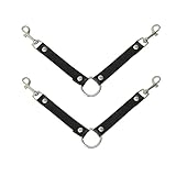 JILINWEI 犬小屋ファンハンギング ユーティリティストラップ Ryobi P3320ファンホルダー 防水 犬用クレートファンストラップ スイベルスプリングクリップ付き あらゆる犬小屋に適しています ブラック