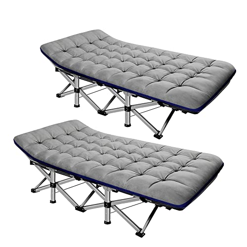 ABORON Camping Cot for Adult 28" Extra Wide 2PK