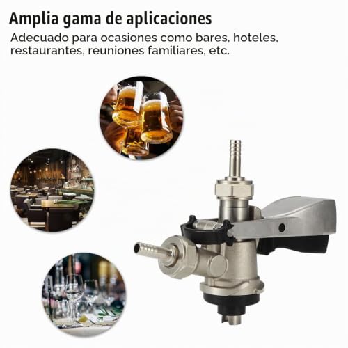 Miniatura 3 de Grifos De Barril De Cerveza De Tipo G5 8 S, Dispensador De Cerveza De Latón 304 De Acero Inoxidable,Para El Hogar, Bares, Hoteles, Restaurantes, Reuniones Familiares