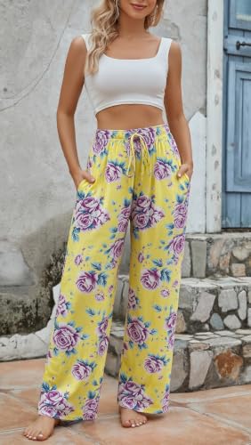 Image of X-Image Women Comfy Casual Pajama Pants with Pockets & Drawstring