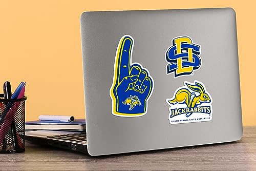 Image of South Dakota State University 9ct Vinyl Large Deluxe Stickers Variety Pack - Laptop, Water Bottle, Scrapbooking, Tablet, Skateboard, Indoor /Outdoor - Set of 9