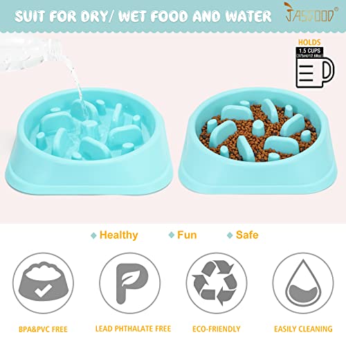 Jasgood Dog Feeder Slow Eating Pet Bowl Eco-Friendly Durable Non-Toxic Preventing Choking Healthy Design Bowl For Dog Pet Stop Bloat Bowl #TOP4