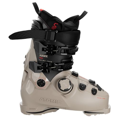 Atomic HAWX Prime 130 S Boa GW Ski Boot - 2025, Cement/Black/Red, 30.0/30.5