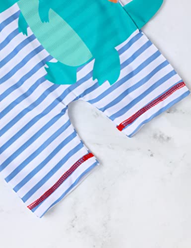 Bilison Baby Boy Rashguard Swimsuit Upf 50+ Sun Protection One Piece Infant Swimwear Toddler Baby Boy Sunsuit Blue #TOP7