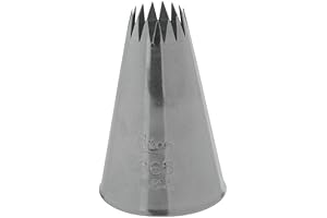 Ateco # 865 French Star Pastry Tip .44" Opening Diameter- Stainless Steel