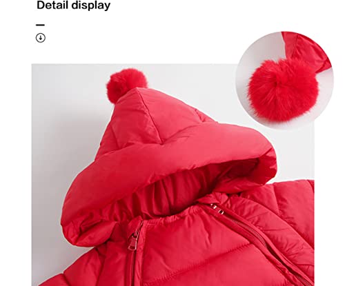 Ohrwurm Baby Kids Winter Romper Hooded Warm Snowsuit Puffer Down Zipper Coat Jacket Red 18-24 Months #TOP1