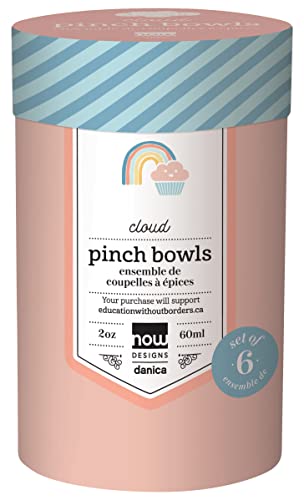 Now Designs Cloud Stoneware Pinch Bowl Set Of 6, 2 Ounces #TOP4