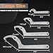 ATNHYING 12pcs Adjustable Spanner Wrench Sets with Replaceable Head, C-Shape Pin Hook Wrench Tools for Pipes Heating Cars, Castle Buffer tube Nut Coilover Wrench for Suspension System, 3/4