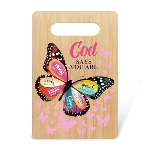 Christian Gifts Bamboo Cutting Board With Quotes
