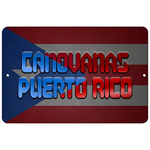 Makoroni - Canovanas Puerto RICO Puerto Rican Design 12x18 inc Aluminum Decorative Wall Street Sign