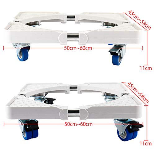 Multi-Functional Movable Base Furniture Dolly Size Adjustable for Washing Machine, Dryer and Refrigerator (4 Wheels) - Thumbnail 3