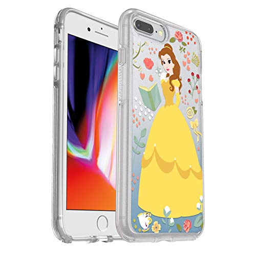Otterbox Symmetry Series Disney Power Of Princess Case For Iphone 8 Plus & Iphone 7 Plus (Only) - Retail Packaging - Intelligent Rose (Belle) (Silver Flake/Clear/Belle Graphic) #TOP8
