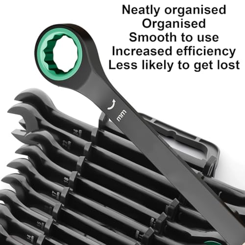 divuukyi Wrenches Double Head Spanners Gear Wrenches Open Ended Wrenches Double Head Spanners Car Repair Hand Tool - Image 3
