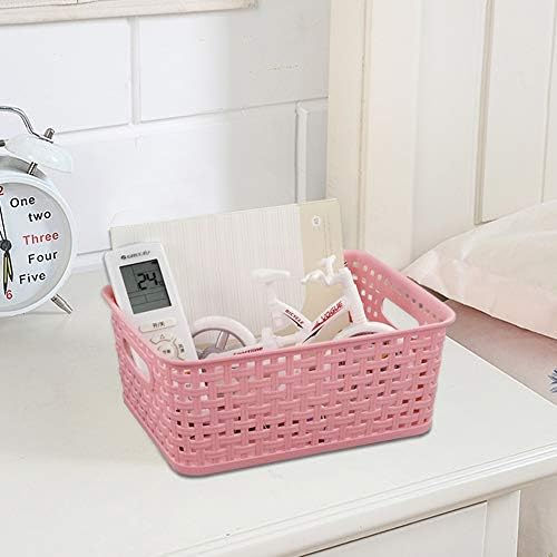 Tstorage Weave Organizer Plastic Storage Baskets, 6 Pack