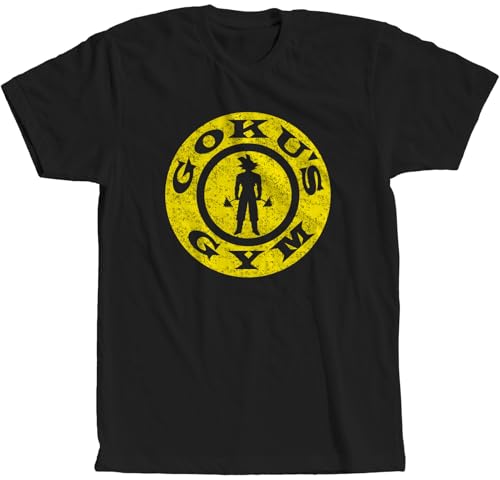 Goku's Gym Work Out Training Fitness Vintage T-Shirt XL Black