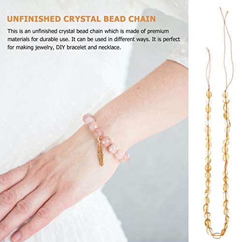 EXCEART Natural Citrino Contas para Fazer Jóias Unfinished Natural Forma Irregular Contas de Pedras