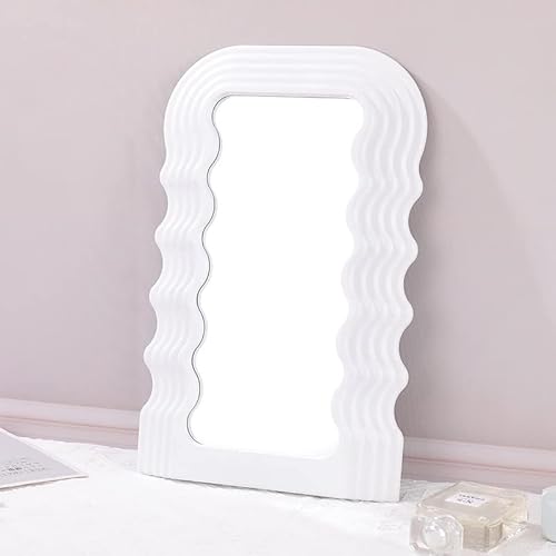 Trendy Aesthetic Wavy Ultrafragola Mirror For Makeup Table And Vanity Cute Y2K Room And Home Decor #TOP3
