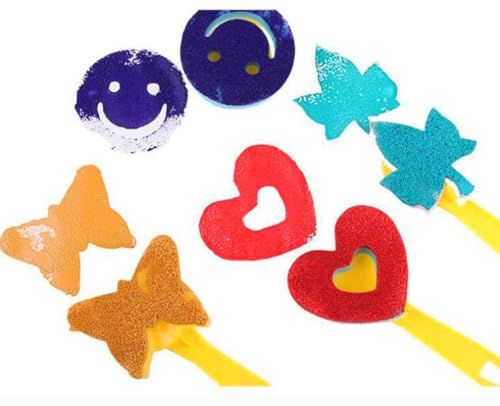 Miniatura 4 de Kit De Esponja Y Cepillos De Pintura - 21 Piezas Para Niños, Artesanía Y Bricolaje